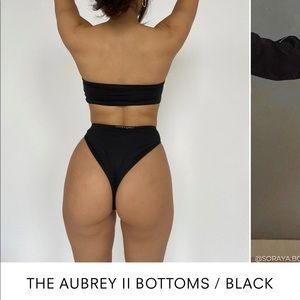 437 Aubrey 2 black bikini bottoms